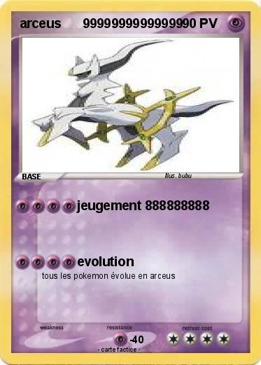 Pokemon arceus      99999999999999