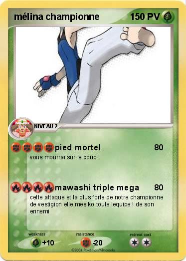 Pokemon mélina championne 