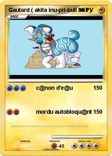 Pokemon Gautard ( akita inu-pit-bull mix )