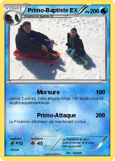 Pokemon Primo-Baptiste EX Pokemon Primo-Baptiste EX