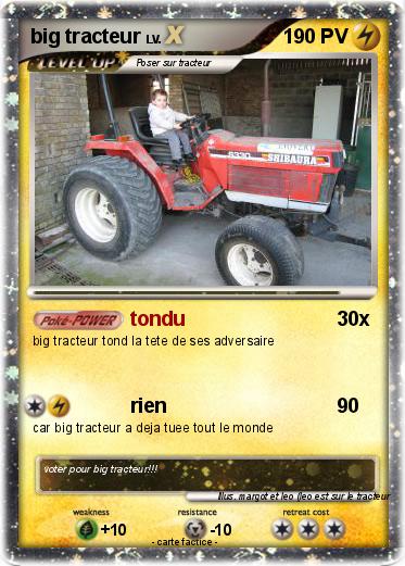 Pokemon big tracteur