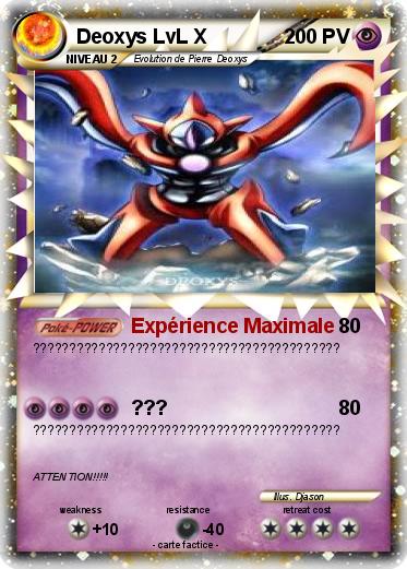 Pokemon Deoxys LvL X