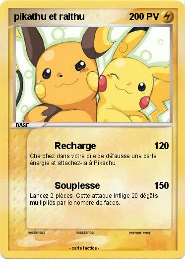 Pokemon pikathu et raithu