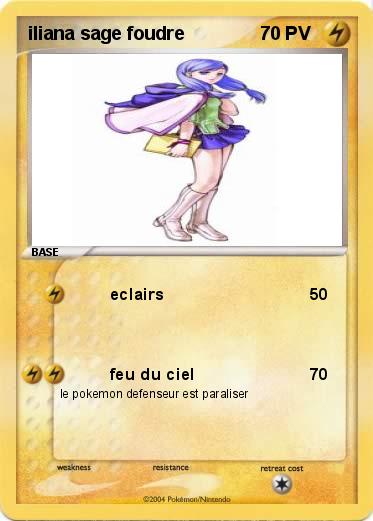 Pokemon iliana sage foudre