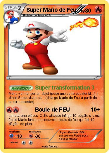 Pokemon Super Mario de Feu