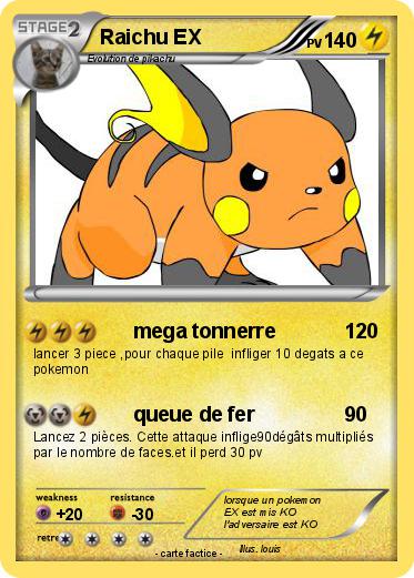 Pokemon Raichu EX