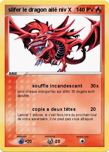 Pokemon slifer le dragon ailé niv X