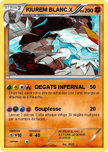 Pokemon KIUREM BLANC.X