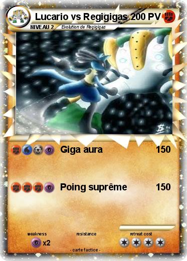 Pokemon Lucario vs Regigigas