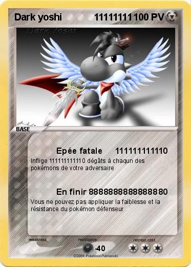 Pokemon Dark yoshi            11111111         
