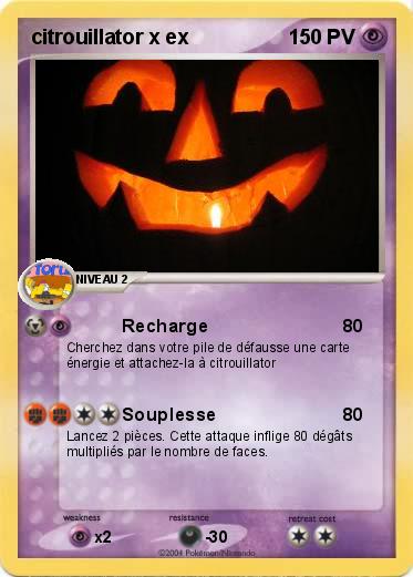 Pokemon citrouillator x ex