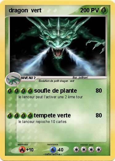 Pokemon dragon  vert