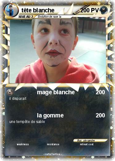 Pokemon tête blanche