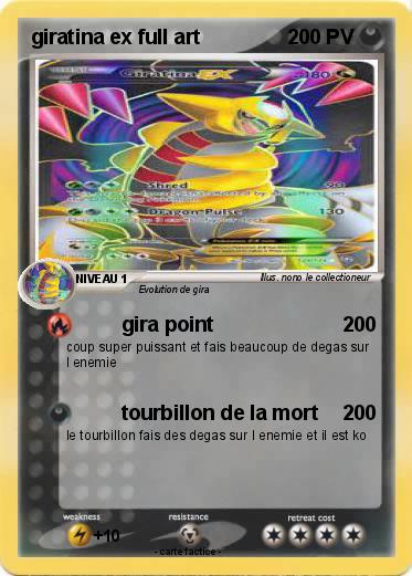 Pokemon giratina ex full art
