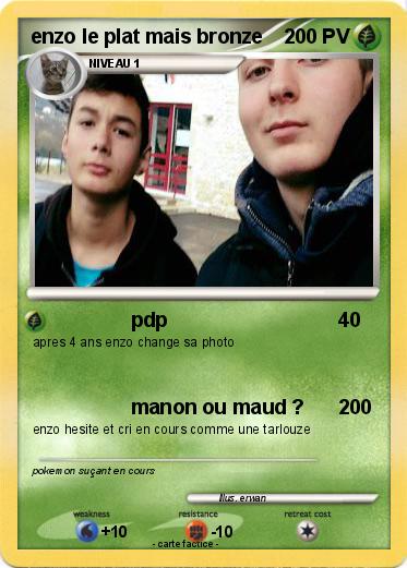 Pokemon enzo le plat mais bronze