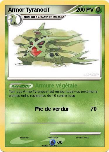 Pokemon Armor Tyranocif