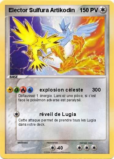 Pokemon Elector Sulfura Artikodin