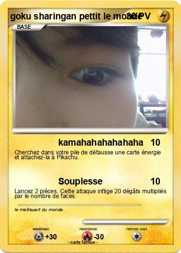 Pokemon goku sharingan pettit le monde