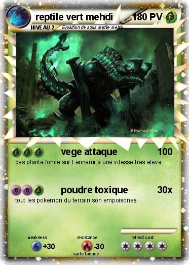 Pokemon reptile vert mehdi
