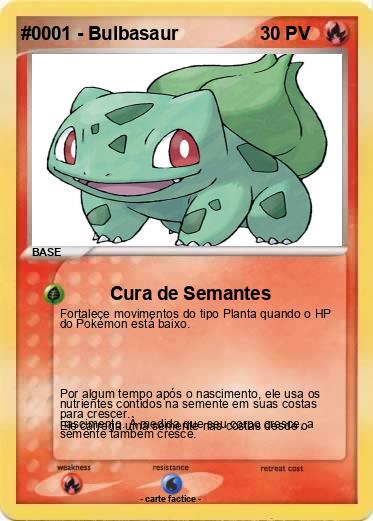 Pokemon #0001 - Bulbasaur