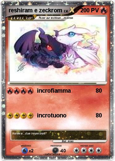 Pokemon reshiram e zeckrom