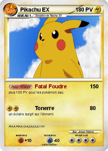 Pokemon Pikachu EX
