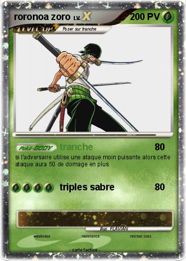 Pokemon roronoa zoro