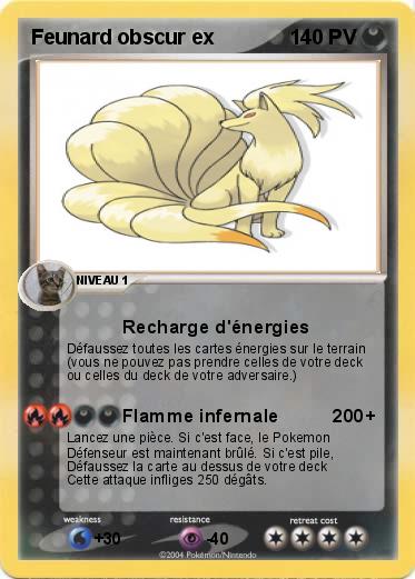 Pokemon Feunard obscur ex