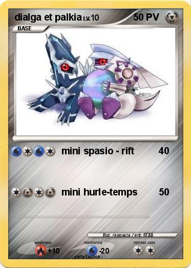 Pokemon dialga et palkia