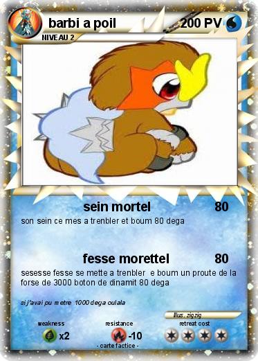 Pokemon barbi a poil