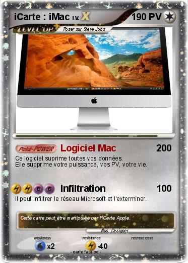 Pokemon iCarte : iMac