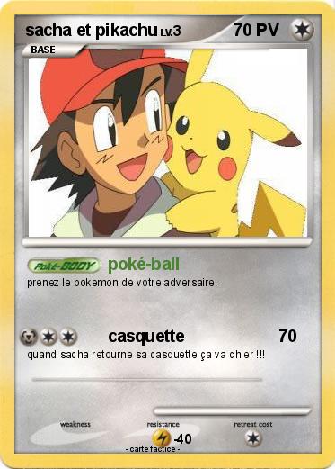 Pokemon sacha et pikachu