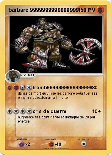 Pokemon barbare 9999999999999999