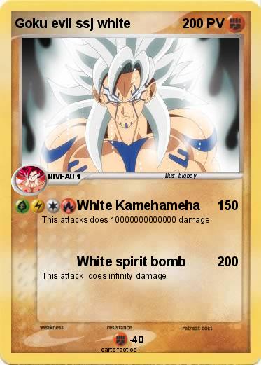 Pokemon Goku evil ssj white
