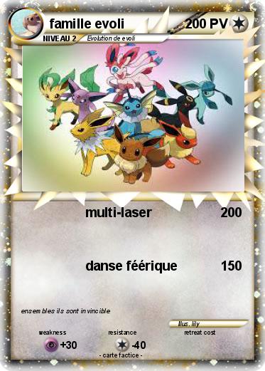 Pokemon famille evoli