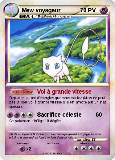 Pokemon Mew voyageur