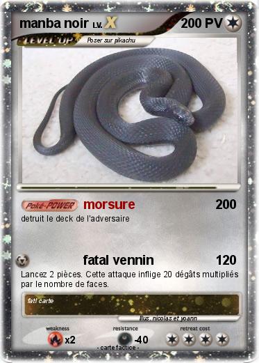 Pokemon manba noir