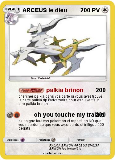 Pokemon ARCEUS le dieu