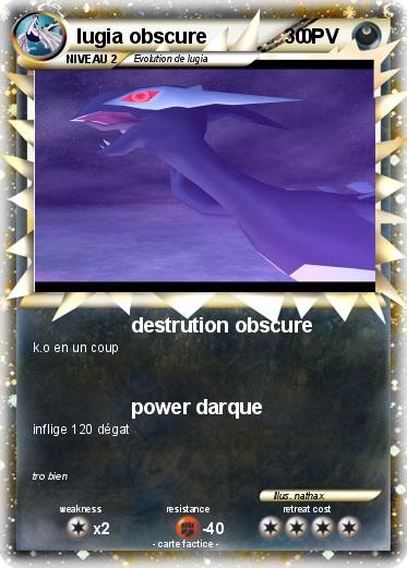 Pokemon lugia obscure                 0