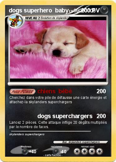 Pokemon dogs superhero  baby