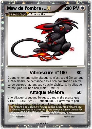 Pokemon Mew de l'ombre