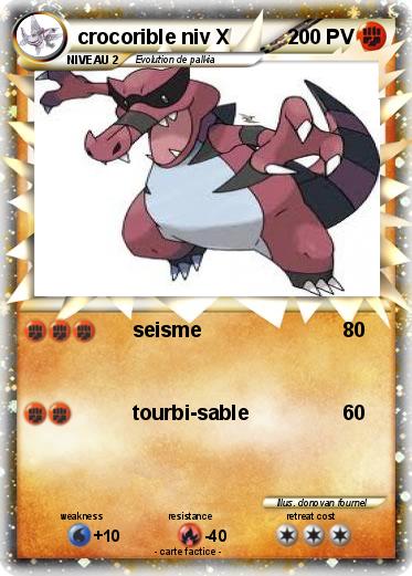 Pokemon crocorible niv X