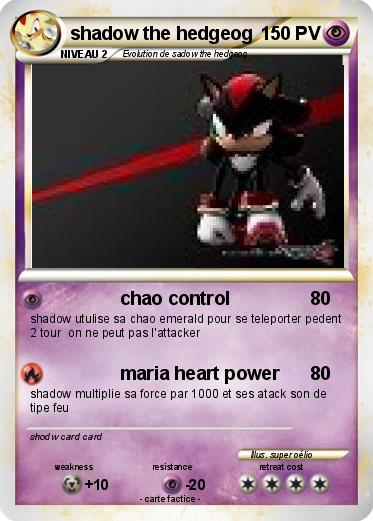 Pokemon shadow the hedgeog