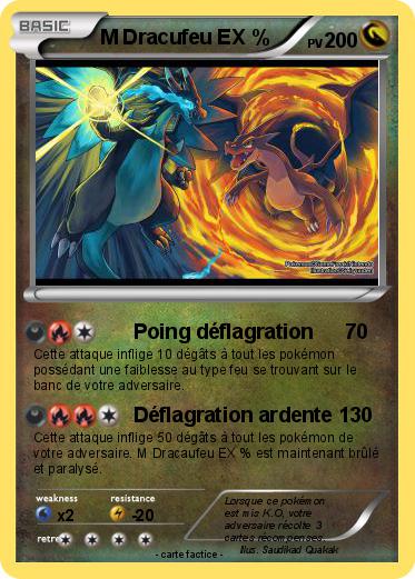 Pokemon M Dracufeu EX %