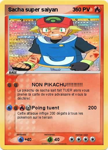 Pokemon Sacha super saiyan          3