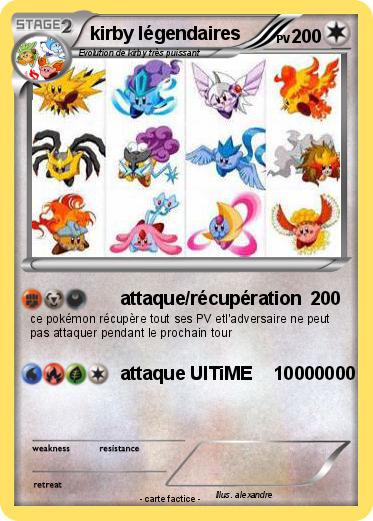 Pokemon kirby légendaires