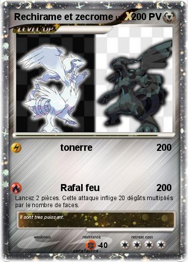 Pokemon Rechirame et zecrome