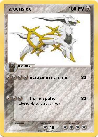 Pokemon  arceus ex