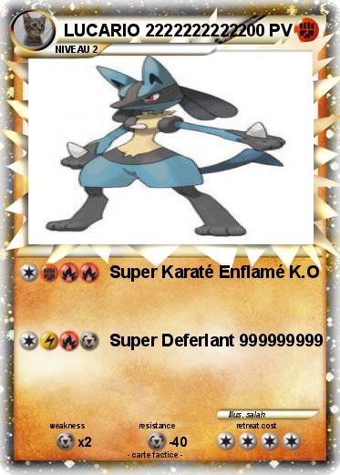 Pokemon LUCARIO 2222222222