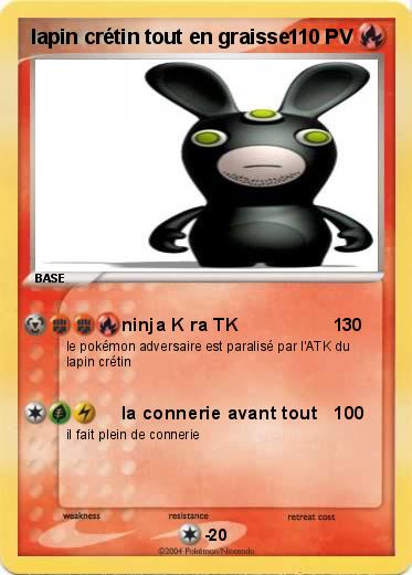 Pokemon lapin crétin tout en graisse